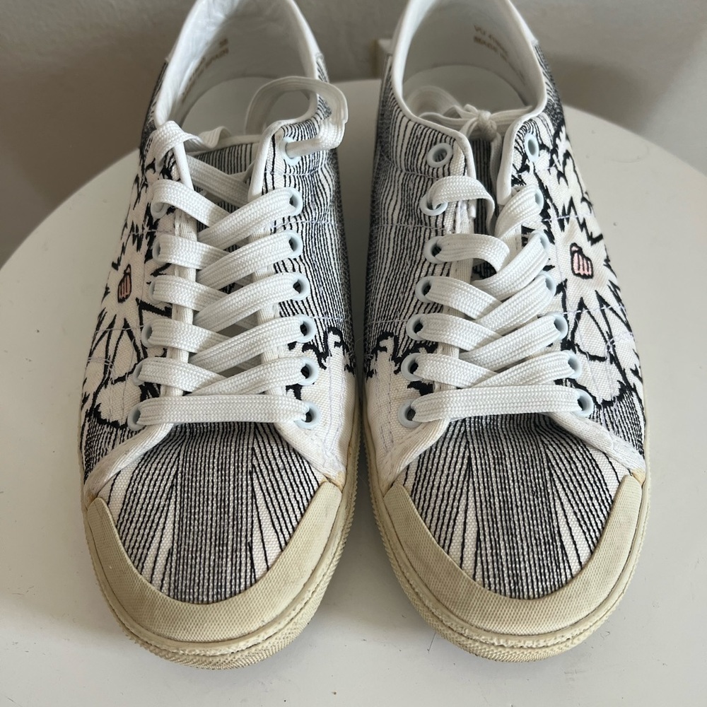 Saint Laurent Paris Solaris Pow Sneakers SIZE 38 - Picture 2 of 7